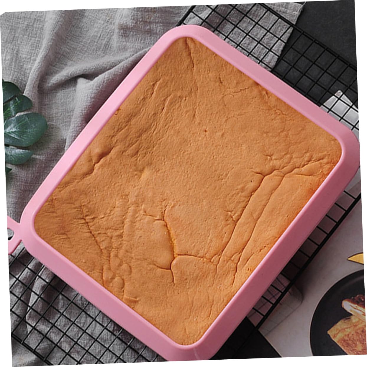 Molde Rectangular de Silicona para Hornear, 2 Piezas | Rosa y Azul, Reutilizable Desmoldeo Rápido, para Gelatina y Cubitos de Hielo