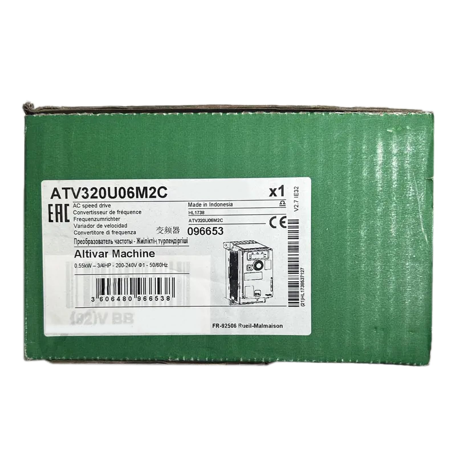 ATV320U06M2C automatisme haut de gamme pour contrôle moteur précis boîtier scellé garantie 1 an