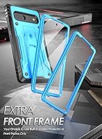 Vista 4 de Poetic Revolution - Funda para Google Pixel 7A 5G, protector de pantalla integrado funciona con identificación de huellas dactilares, carcasa