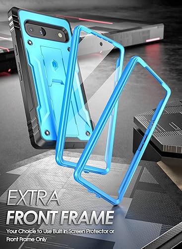 Miniatura 4 de Poetic Revolution - Funda para Google Pixel 7A 5G, protector de pantalla integrado funciona con identificación de huellas dactilares, carcasa