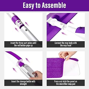 Amazon.com: Mops for Floor Cleaning Wet Spray Mop with 14 oz