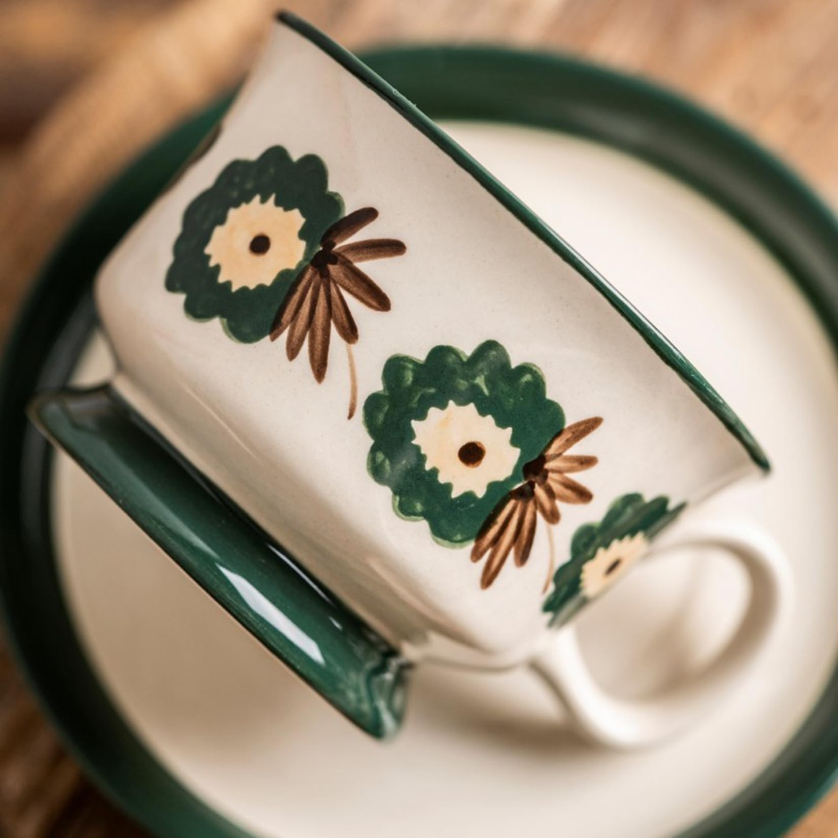 独GEROLD PORZELLAN ティーポット 茶漉し付マグカップ レトロ レトロティーポット 花柄 陶器 茶こし付き – Heartful Country