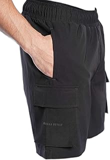 شورت غوريلا كارجو اسود للرجال من غوريلا اوتفيت (عبوة من قطعة واحدة)