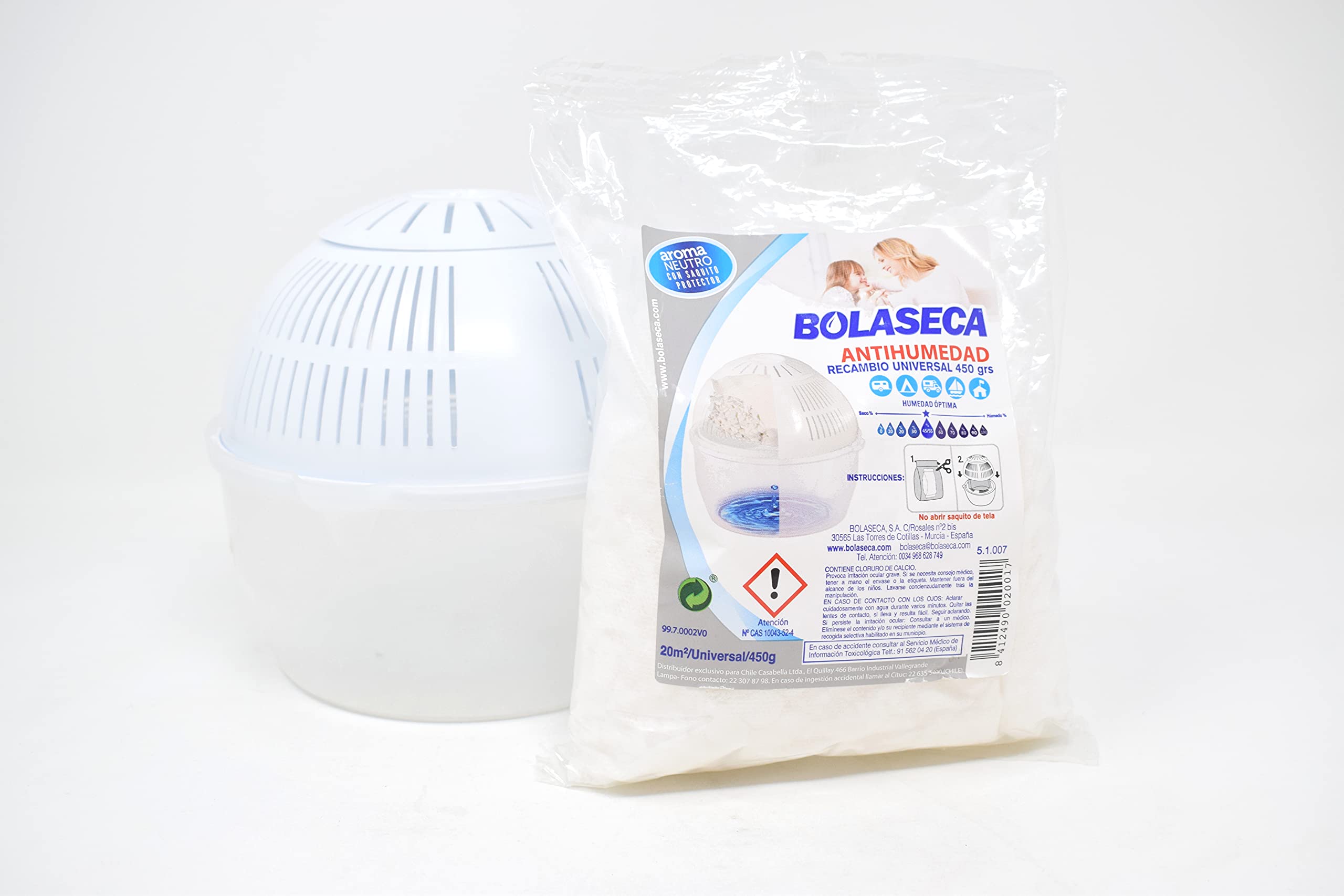 Wanadry Recambio universal saquito protector ultratranspirable, 1 Bolsita 450g aroma Neutro.