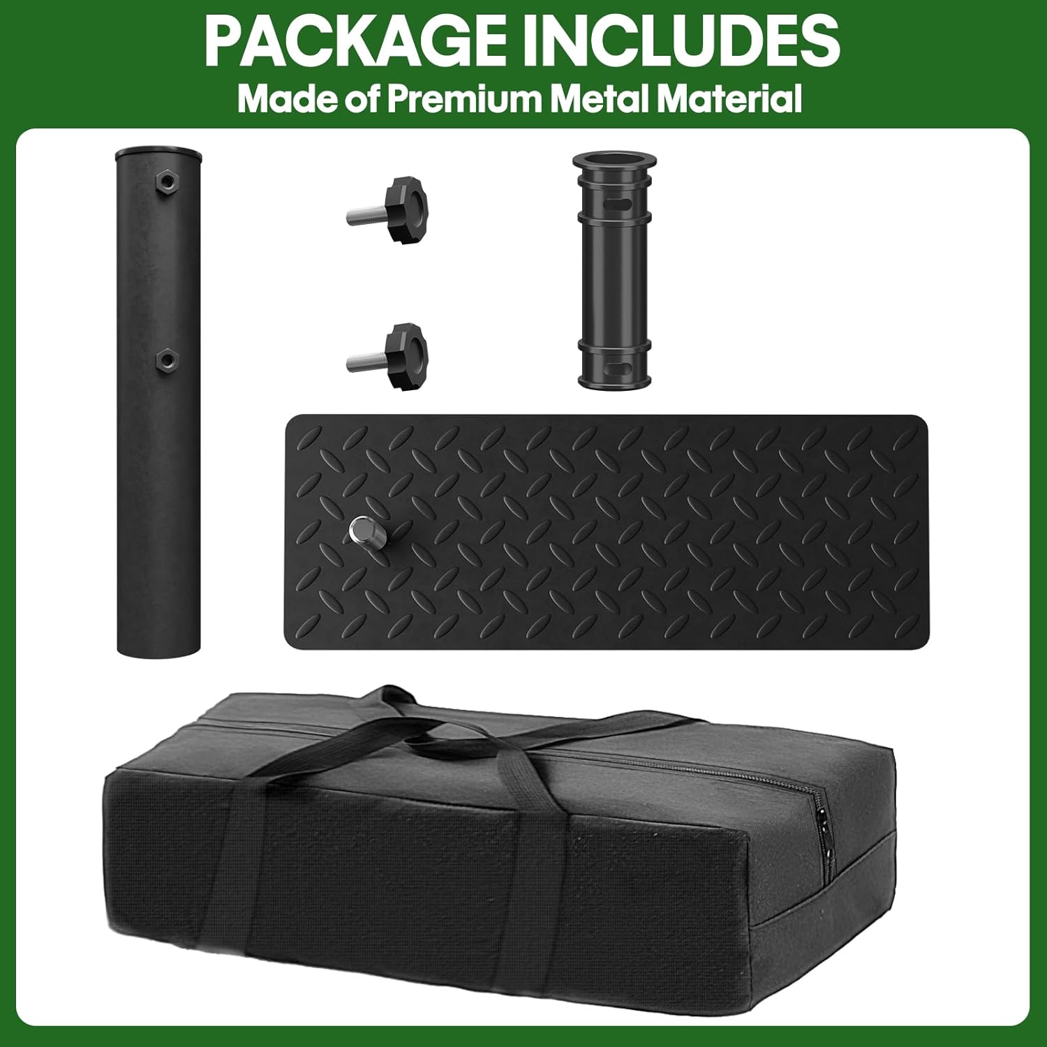 Flag Pole Tire Mount, Heavy Duty Tailgate Flagpole Stand Holder with 5mm Thick Base & Carry Bag, Portable Flagpole Tire Mount for Car Truck RV Camping Tailgating Outdoor Party Events