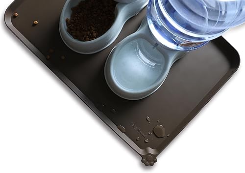 Miniatura 283 de Hoki Found - Bandeja de silicona para comida de mascotas , tapete mantel individual antideslizante para mascotas, tapete impermeable de alimentación