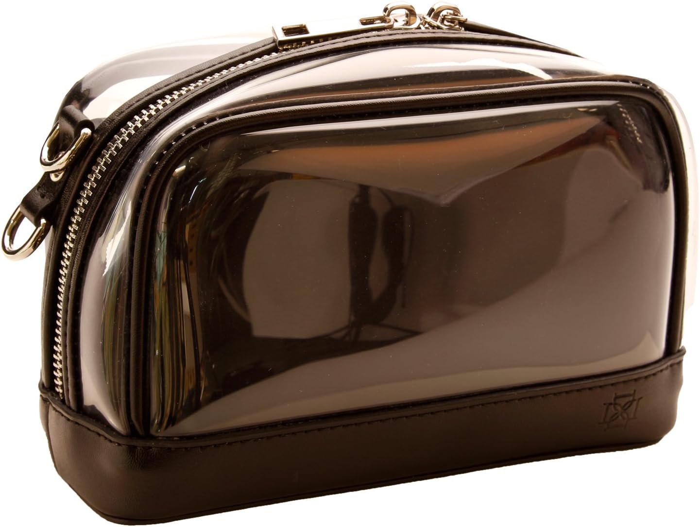 Dominie Clear Handbag Small Leather Clutch with Removable/Interchangeable Liner