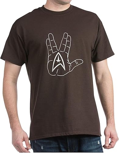CafePress Live Long and Prosper Dark T Shirt Men's 100% Cotton, Classic Graphic Dark T-Shirt