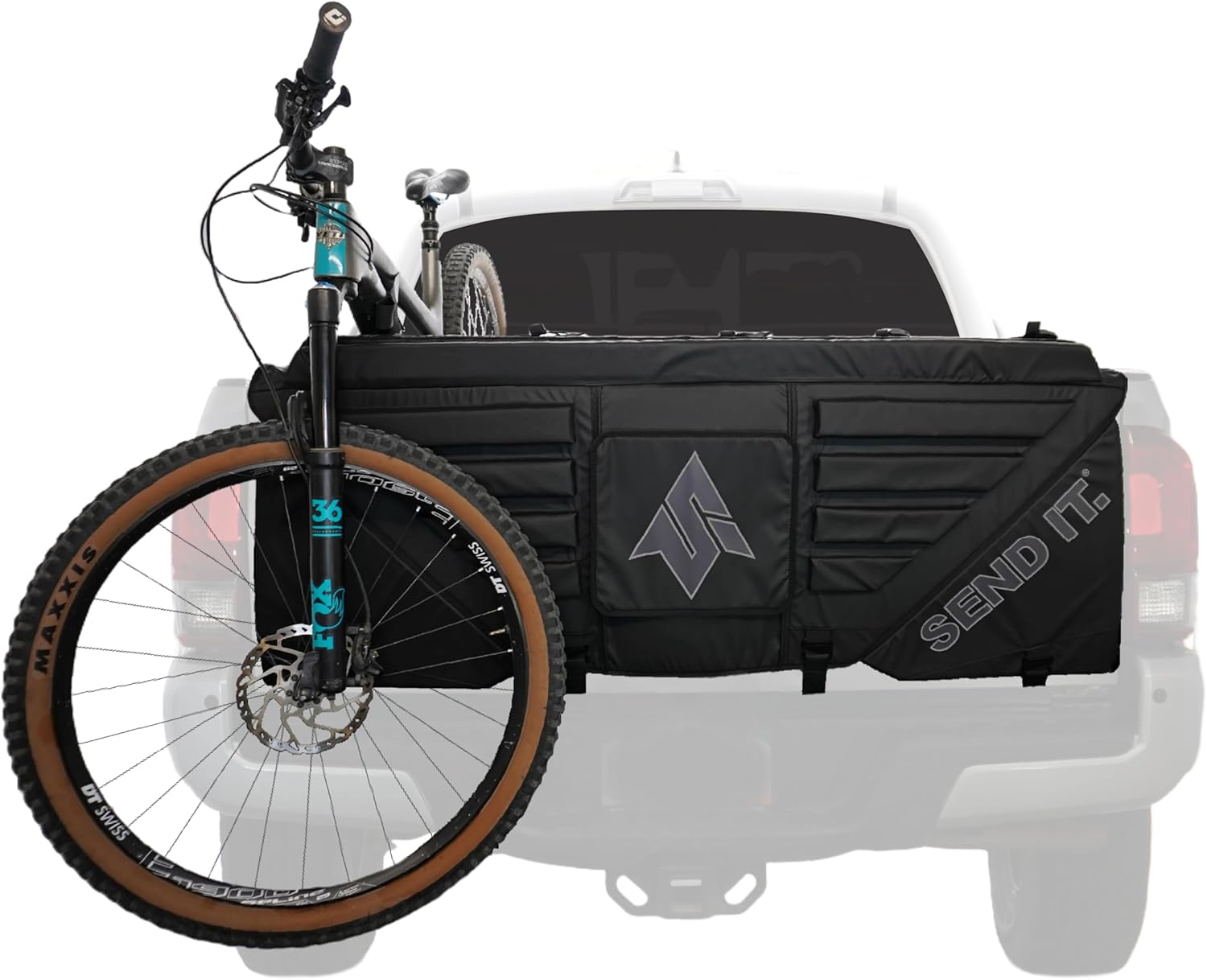 Excessive Curler Tailgate Bike Pad V2 – Truck Equipment for Mountain Bikers, BMX Bikes, Ebikes & Extra (Mid Dimension)
