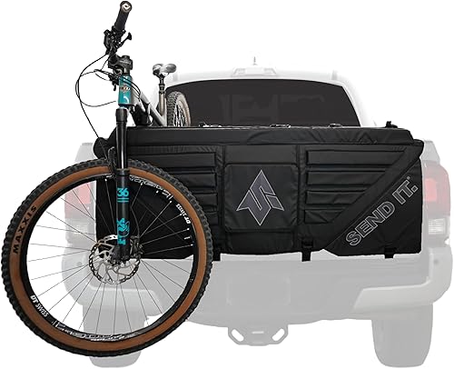 Send It. Almohadilla de bicicleta para portón trasero de rodillo alto V2 - Accesorios de camión para ciclistas de montaña, bicicletas BMX,