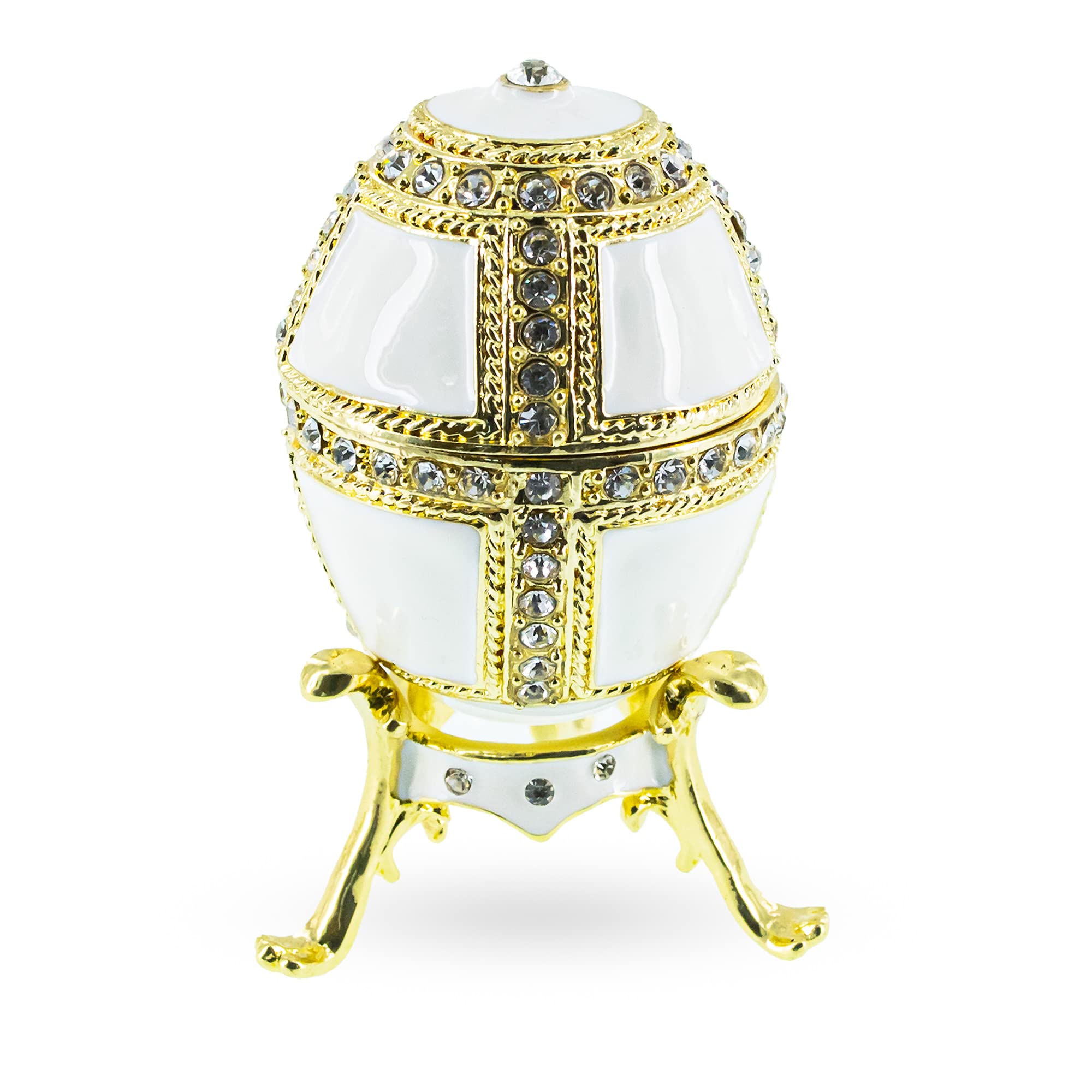 BESTPYSANKY 1890 Danish Palaces Faberge Egg (White)