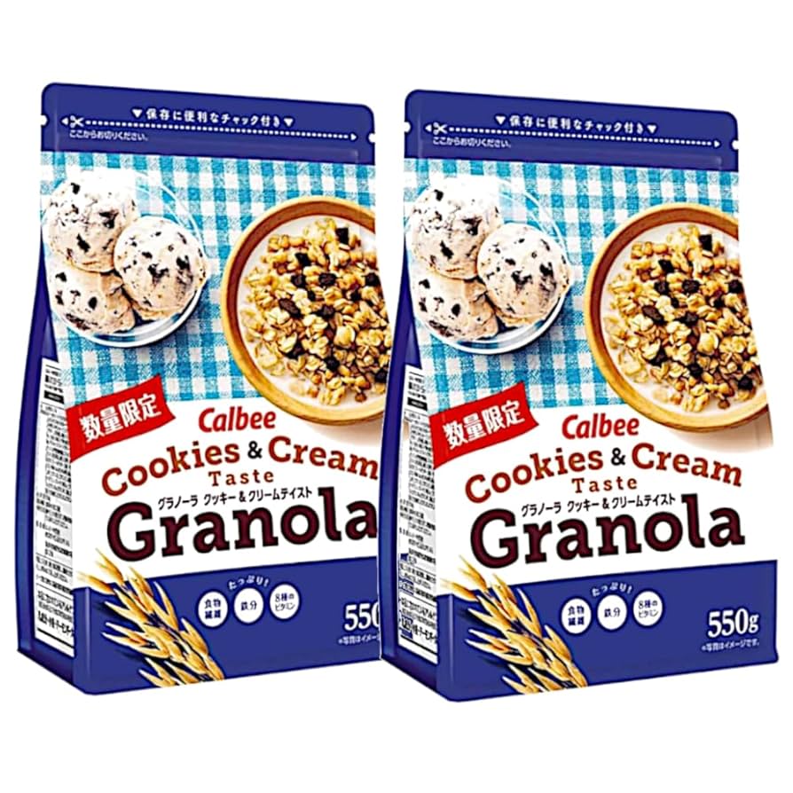 Amazon.co.jp: グラノーラ クッキー＆クリームテイスト 550g×2