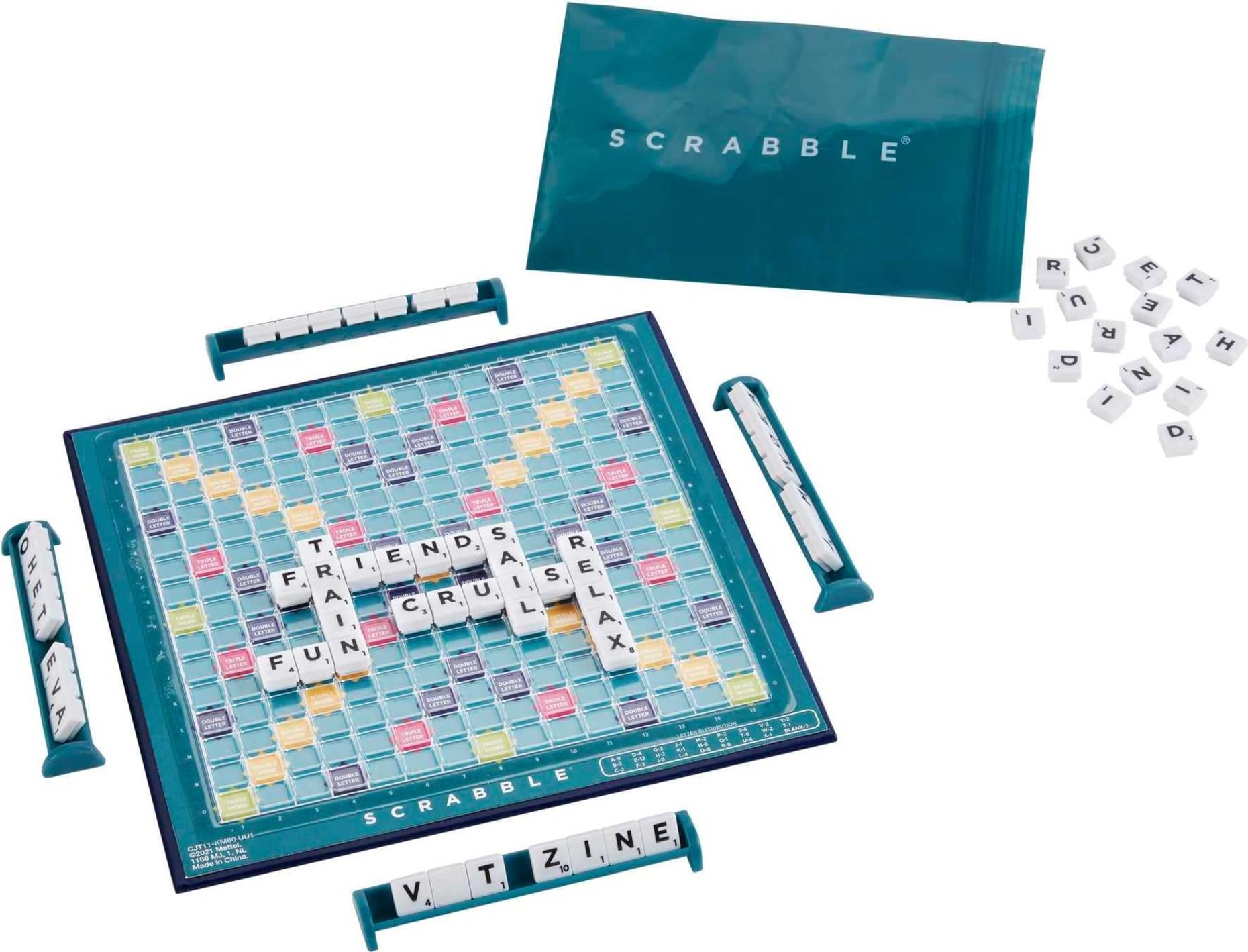 Mattel Games Scrabble Travel, Versione: Inglese, CJT11