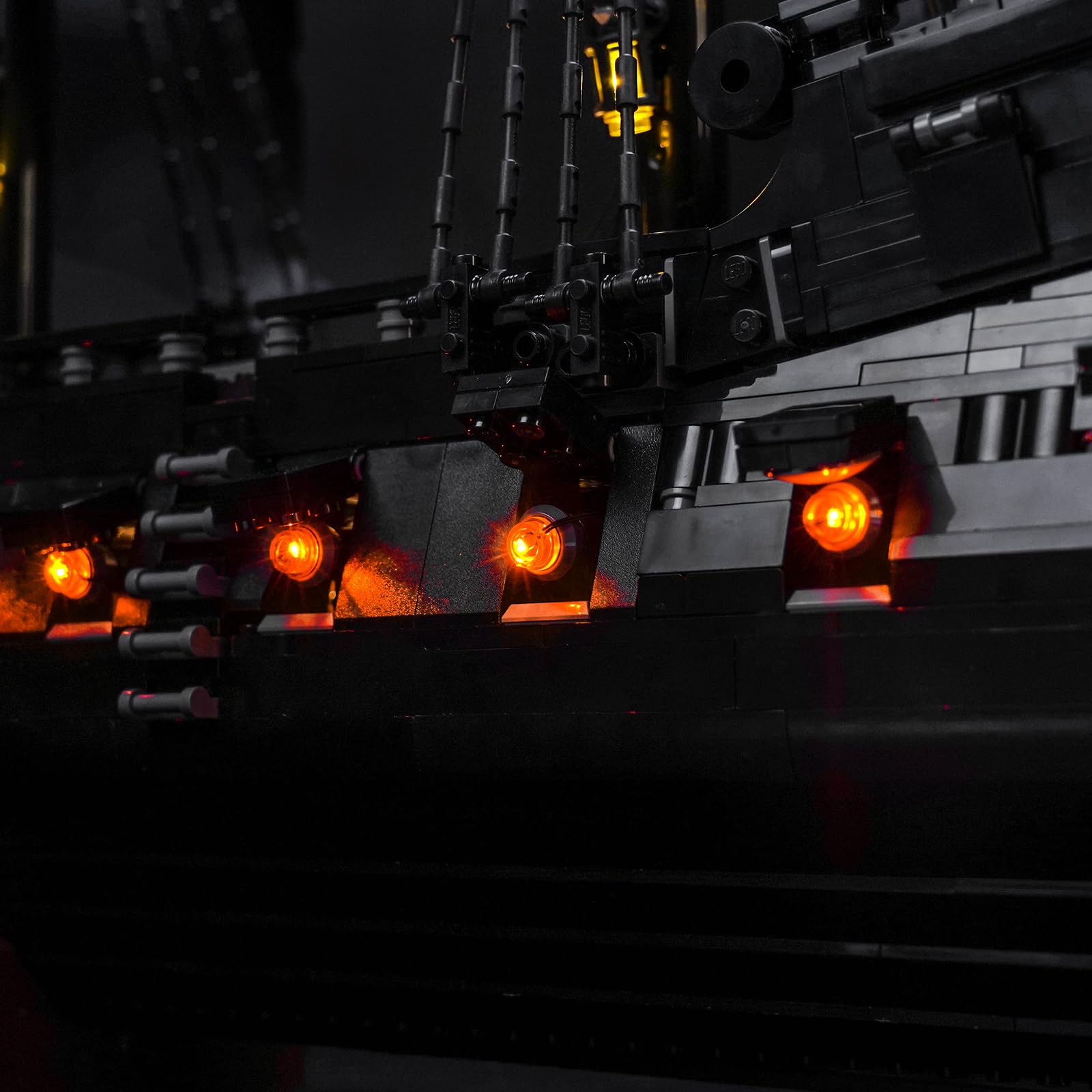 Juego de luces LED para mando a distancia compatible con Lego Captain Jack Sparrow's Pirate Ship 10365 (sin modelo), juego de iluminación decorativa compatible con Lego Captain Jack Sparrow's Pirate