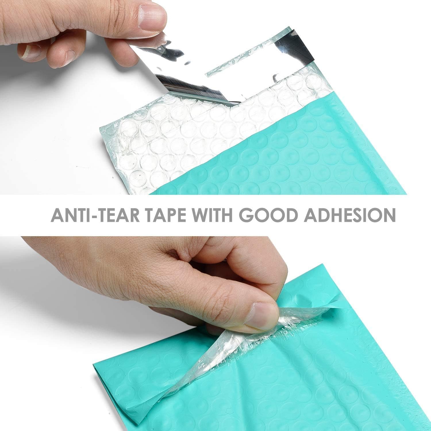 Switory Teal ENVELOPE 50pcs 4x7in Poly Bubble Mailers, Self-Seal Padded Shipping Packaging Mailing - Lightweight - Image 4