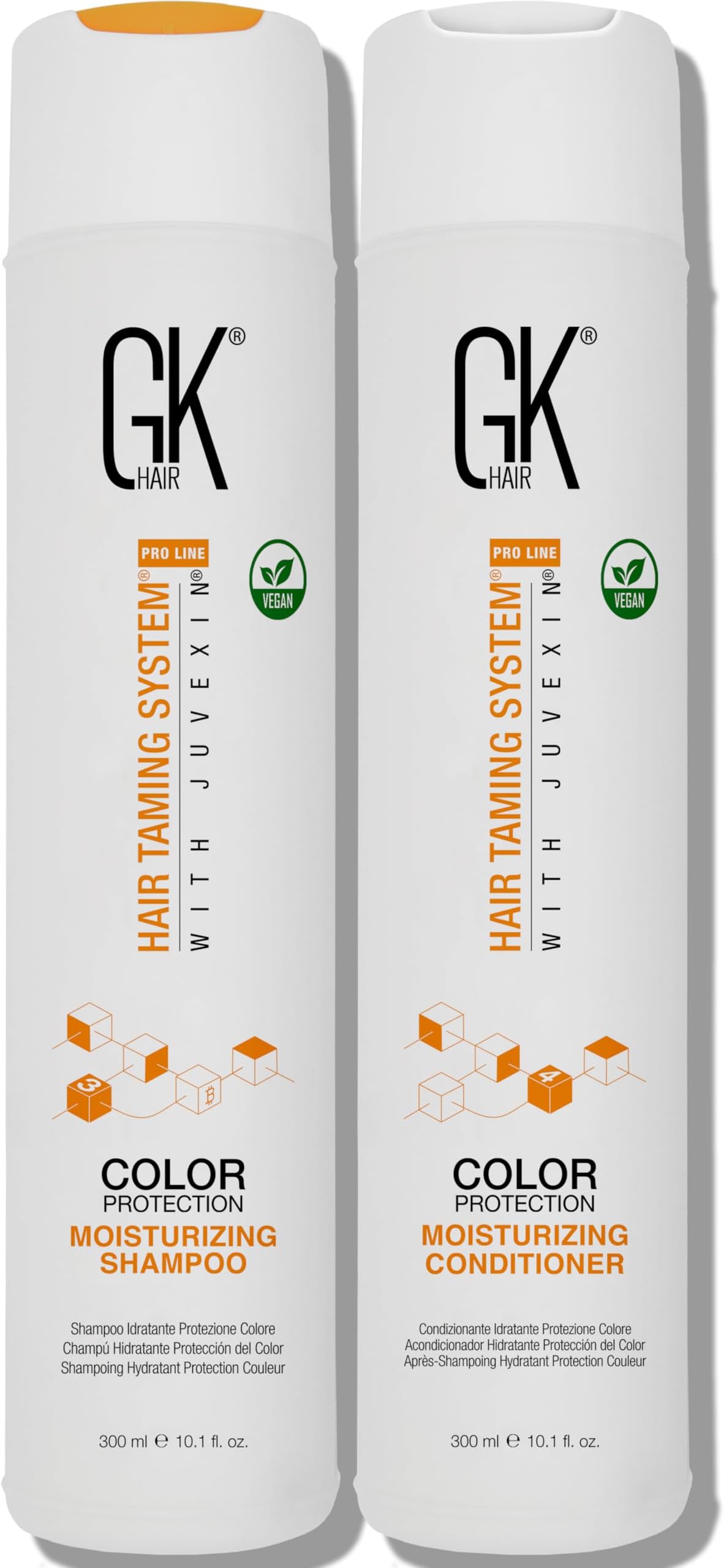 – Moisturizing Shampoo 300ml + Conditioner 300ml - Hydrating & Nourishing for Soft, Silky Hair - Keratin Sulfate-Free, Paraben-Free, Perfect for Hot UAE Weather مجموعة الشامبو والبلسم