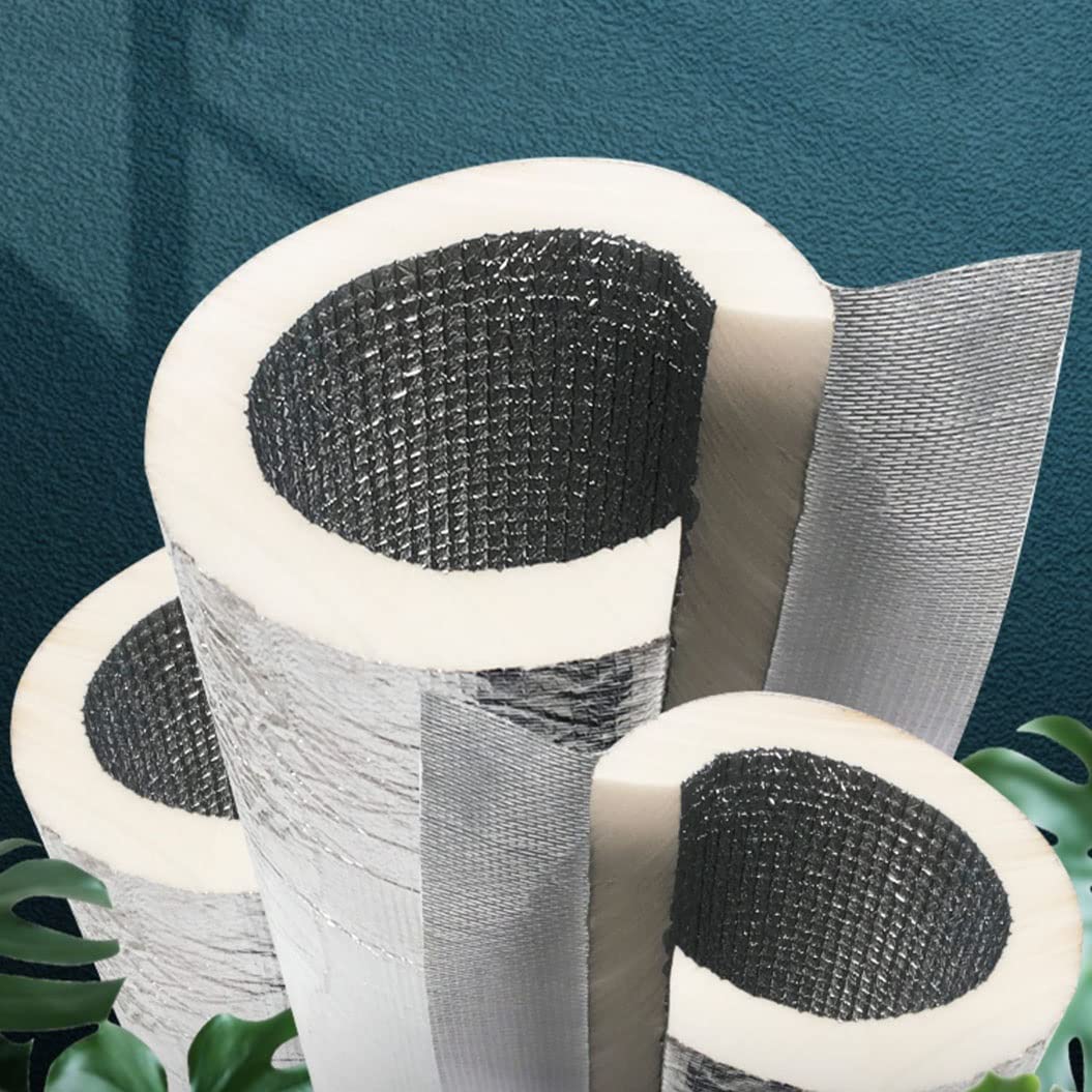 Guaina Isolante Flessibile, Tubo Isolante Antigelo Per Esterni, Tubo di isolamento In Foglio Di Alluminio Autosigillante, Ignifugo, Impermeabile, Facile da Installare ( Size : Inner diameter:250mm )