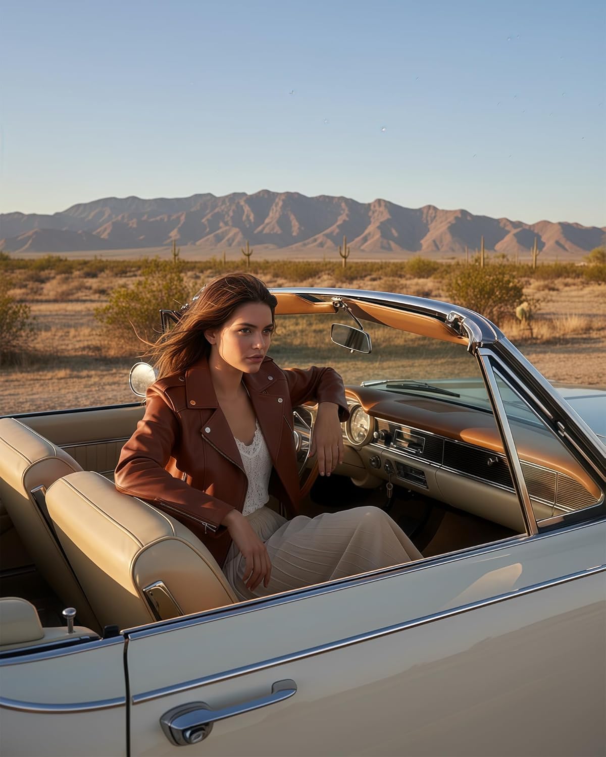 Ommiivex Women Leather Jacket Faux Cropped Coat Cute Short Zip Up for Casual Rock Concert Game Day Edgy Vintage Outfit - Image 4