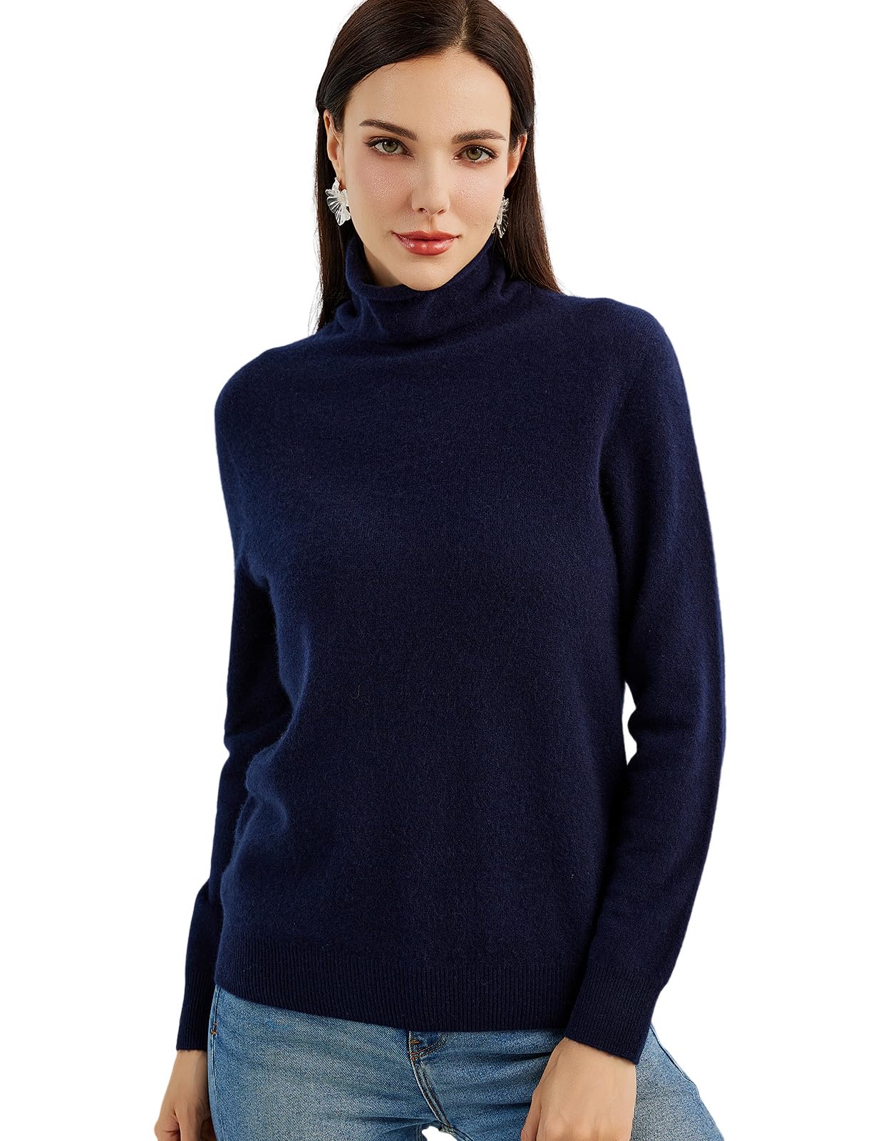 Chanyarn 100 Pure Cashmere Womens Sweater Turtleneck Long Sleeve Warm Soft 2025 Fall Winter Knit Pullover