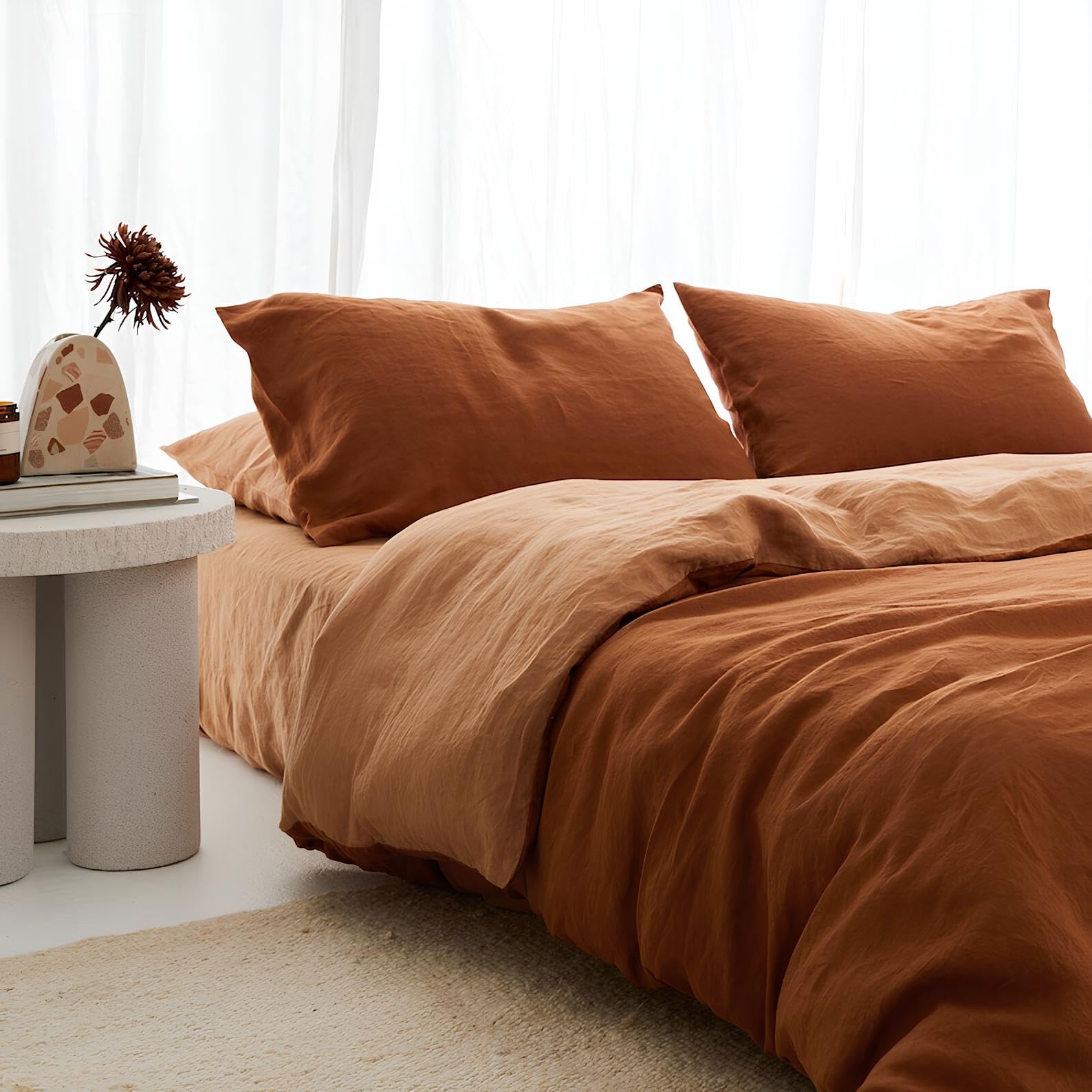 tobacco colored duvet cover Amazon.com: INDACORIFY Cinnamon & Sandalwood Cotton Duvet Cover Dual Color  Duvet Cover with 2 Shames Pillow Tobacco Donna Cover Boho Duvet Cover  Cotton Bedding Set (Emperor 94X116 Inches) : Home & Kitchen