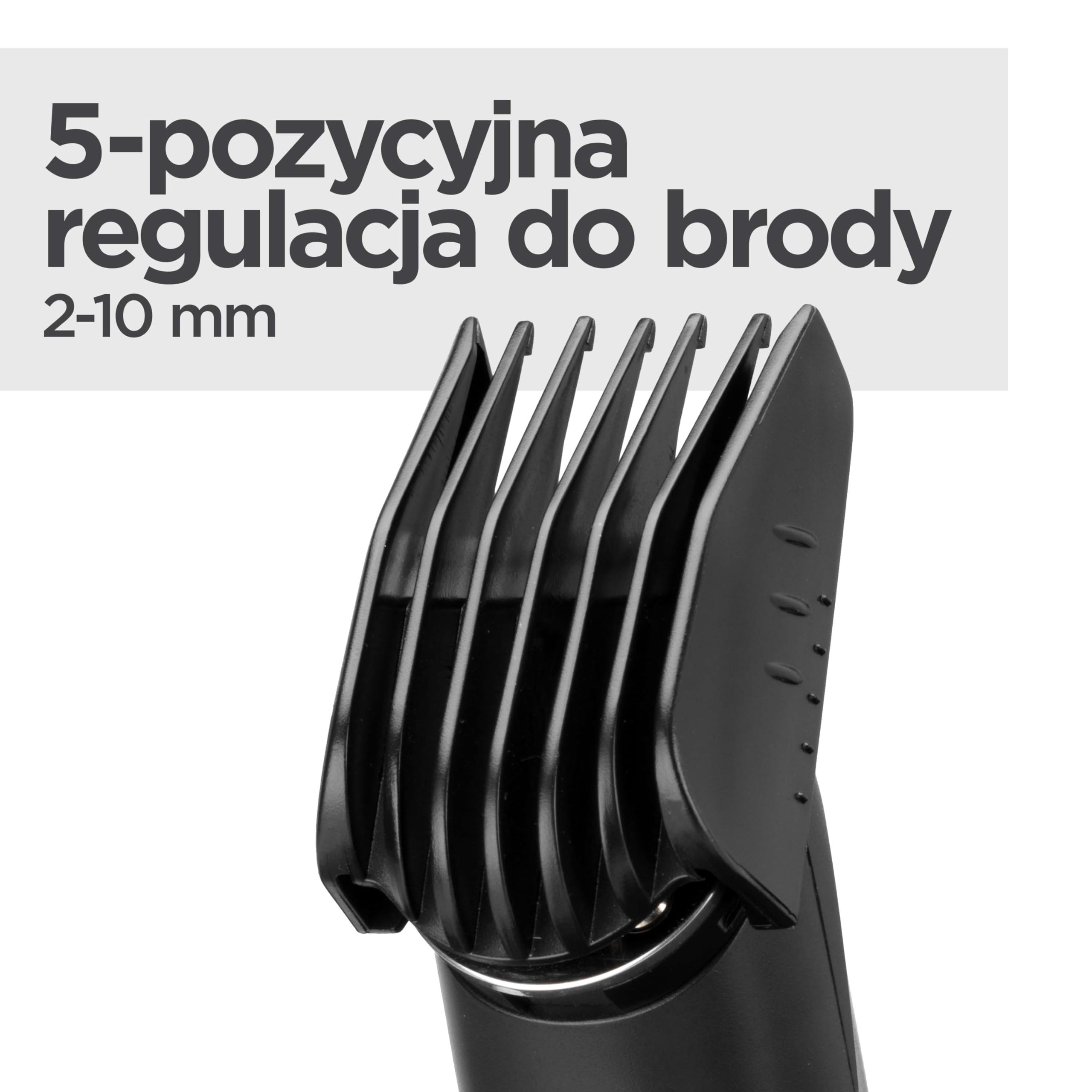 BaByliss Trymer do Brody Lithium Power T812E Bezprzewodowy Zestaw Groomingowy Ostrza ze Stali Nierdzewnej 14 Długości Cięcia 0,5-10 mm Ładowanie USB 80 Minut