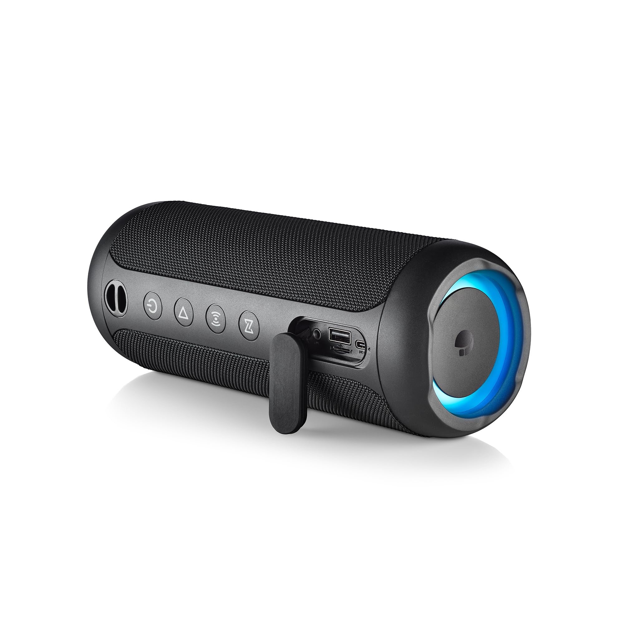 NGS Roller Furia 3 Black - Altoparlante Wireless Compatibile con Bluetooth, Impermeabilità IPX7, 60 W, True Wireless, USB, Durata Batteria 9 Ore, Nero