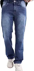 Calça Jeans Masculina Tradicional Corte Reto Confortável