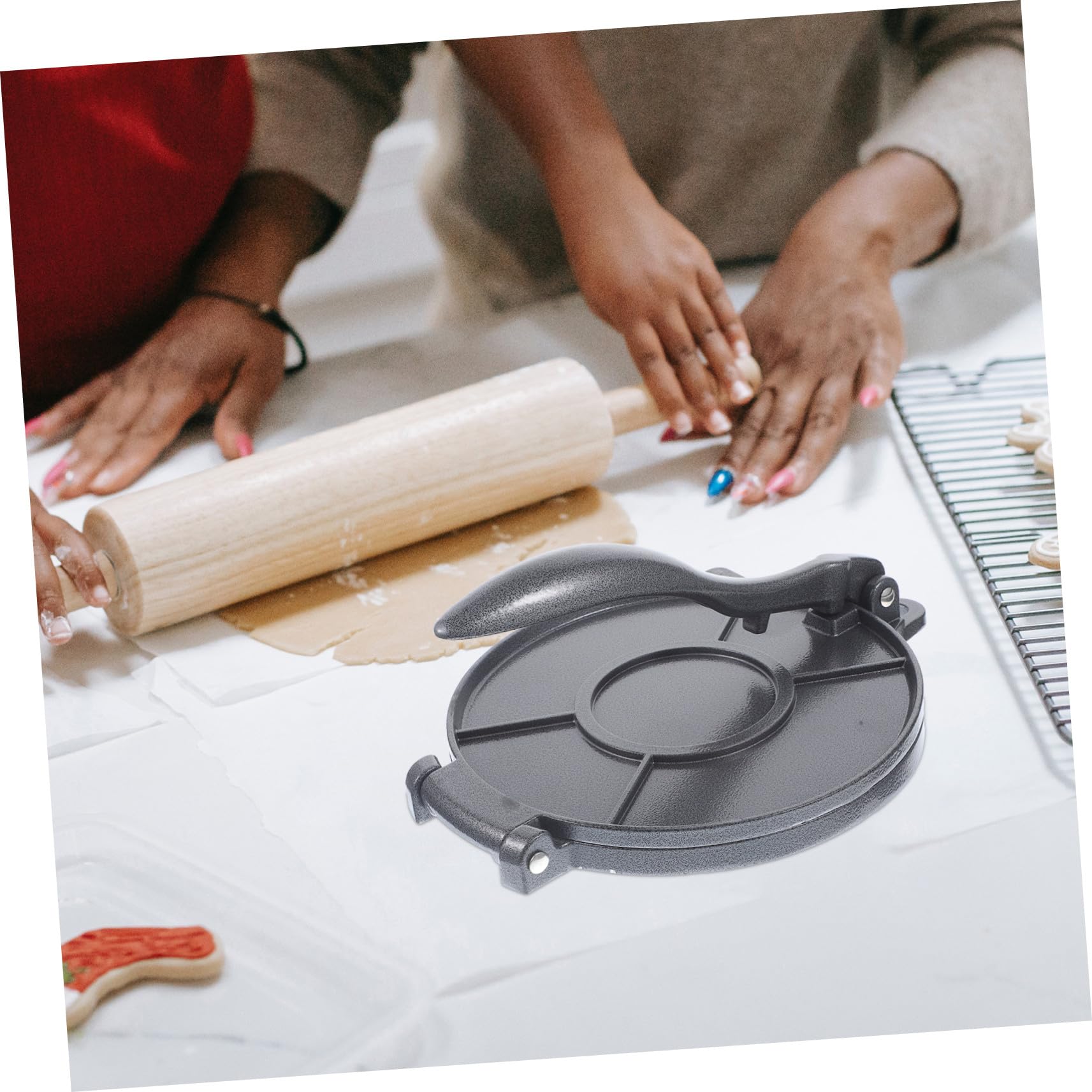 Prensa de Aleación de Aluminio Manual para Tortillas Redonda para Masa