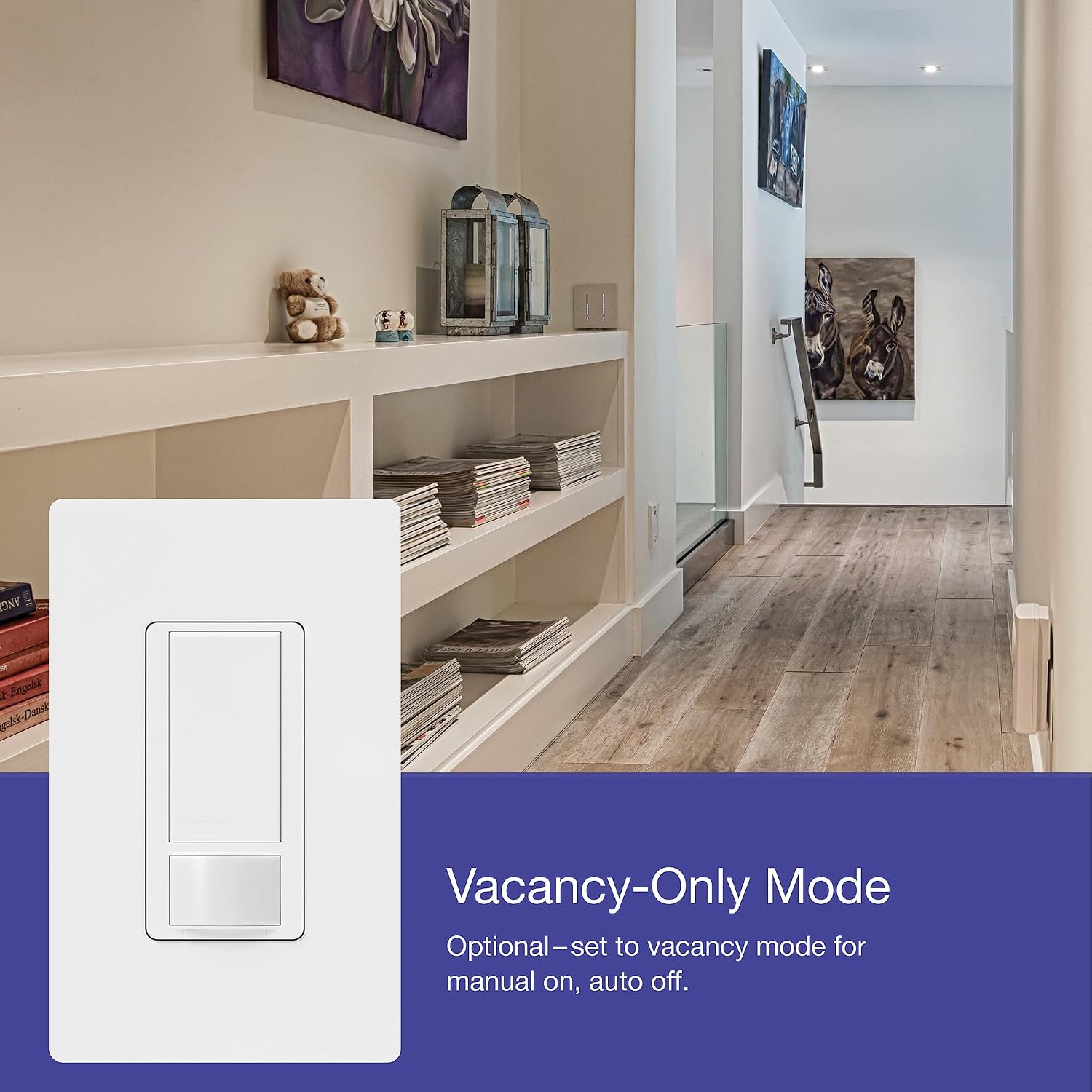 Lutron Maestro LED+ Motion Sensor/Dimmer Switch | 150W LED | Single Pole/Multi-Location | MSCL-OP153M-PD | Palladium