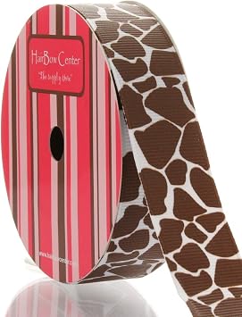 7/8" Giraffe Grosgrain Ribbon 5 Yard