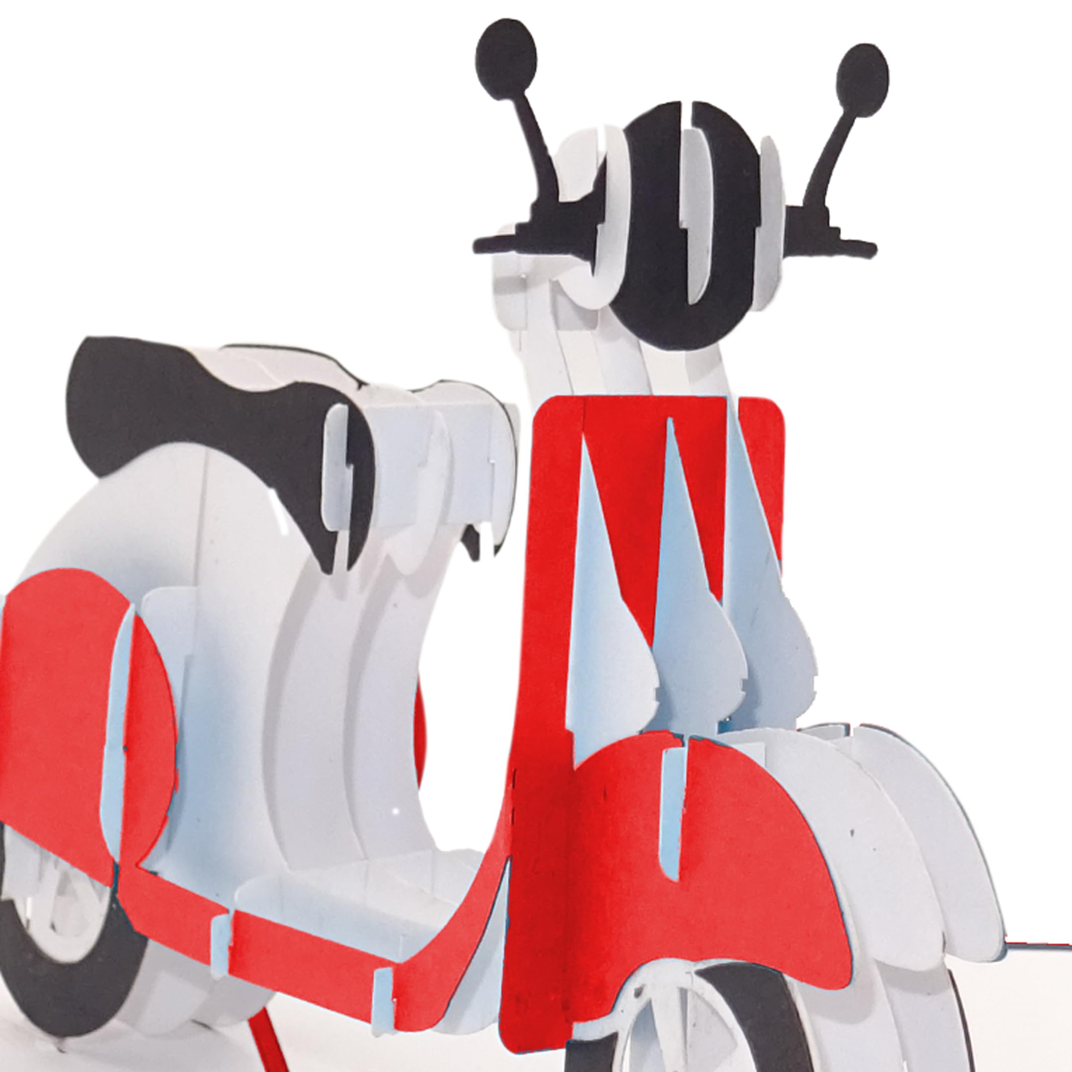 Carte Pop-up Moto - Noir - Carte 3D Moto - Carte D'anniversaire Biker - Invitation - Idée Cadeau D'anniversaire & Bon Pour Permis De Conduire & Excursion En Vélo