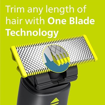 Philips Shaver Series 7000 - Wet & Dry Electric Shaver with SkinIQ Technology in Dark Chrome with Pop-up Trimmer, Quick Cleaning pod and Cartridge, Philips One Blade (Models S7887/78 and QI1864/20)