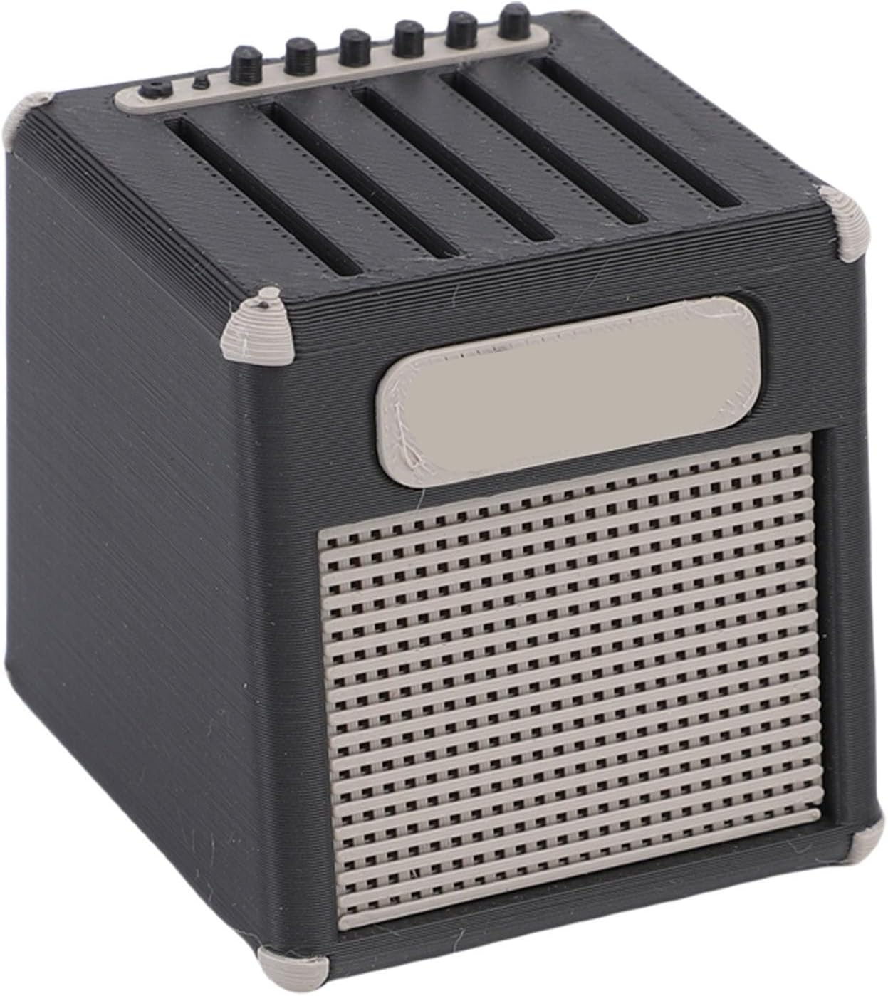 Guitar Pick Holder Box Guitar Pick Display Holder Amp Speaker Organizer Case 5 Slots for Musicians Music Enthusiasts (Black D)