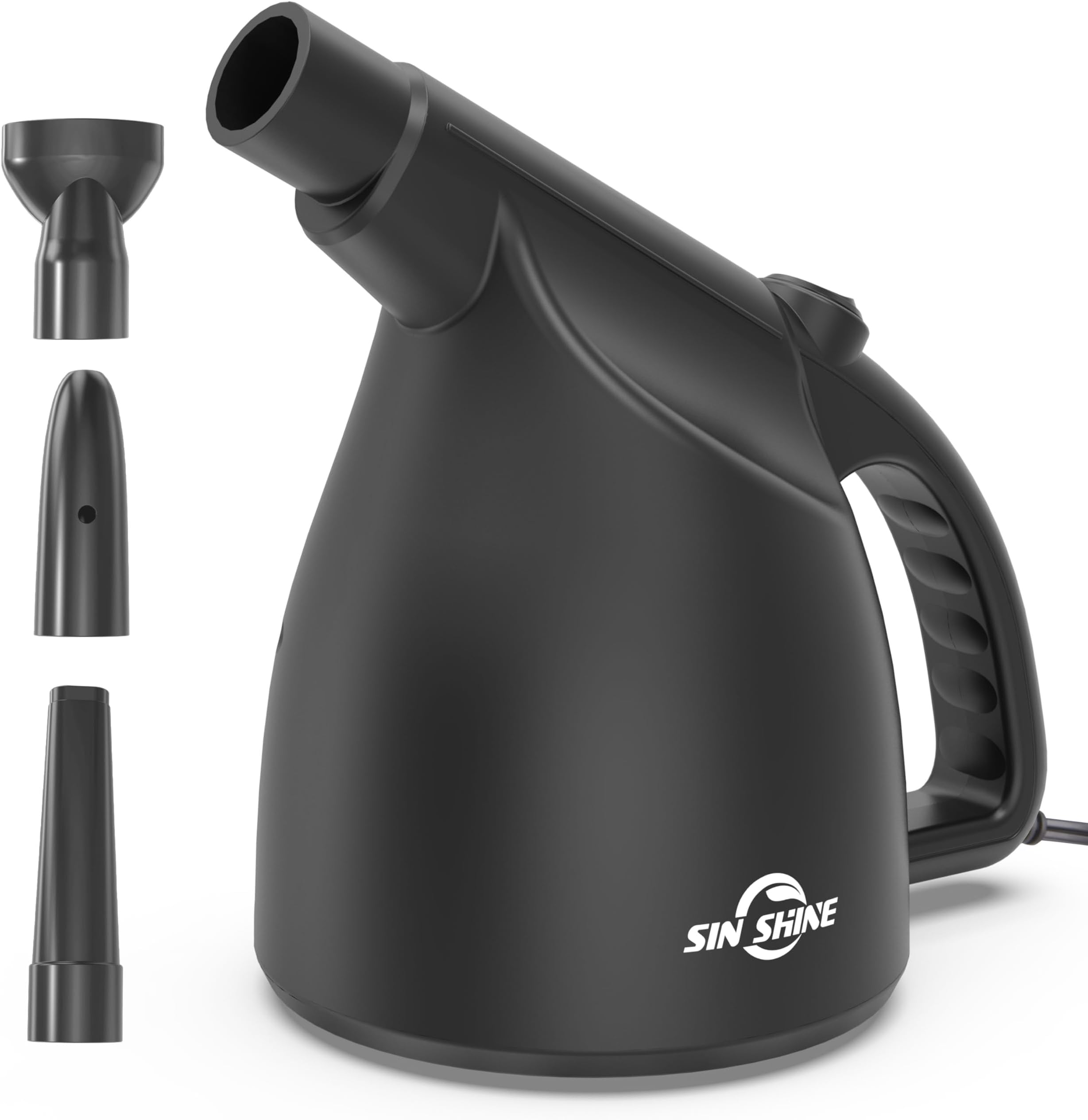 SIN SHINE Compressed Air Duster-110000RPM Super Power Electric Air Duster for Cleaning Dust, Hairs, Crumbs, Scraps for Laptop, Computer, Replaces Compressed Air Cans & Canned Air (Jet-Black