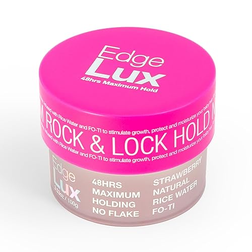 Edge Lux Edge Control Cera de 48 horas de sujeción máxima sin descamación ingredientes naturales perfumados acondicionadores para el cabello (3.53