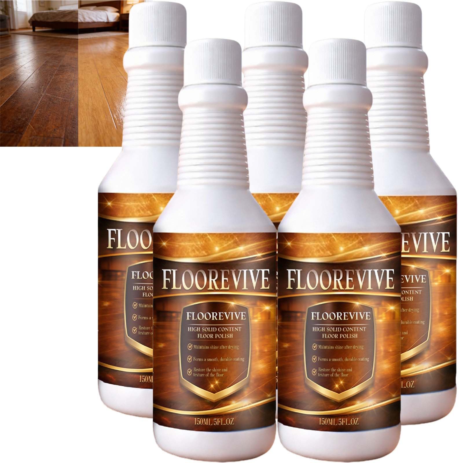 Restaura Shine & Cover Fine Scratches Floor Polish, Quick Shine Floor Cleaner Polish, Wood Fl/oor Natural Care And Repair Agent,High-Solids Flo/or Restorer para la eliminación de pequeños arañazos (5