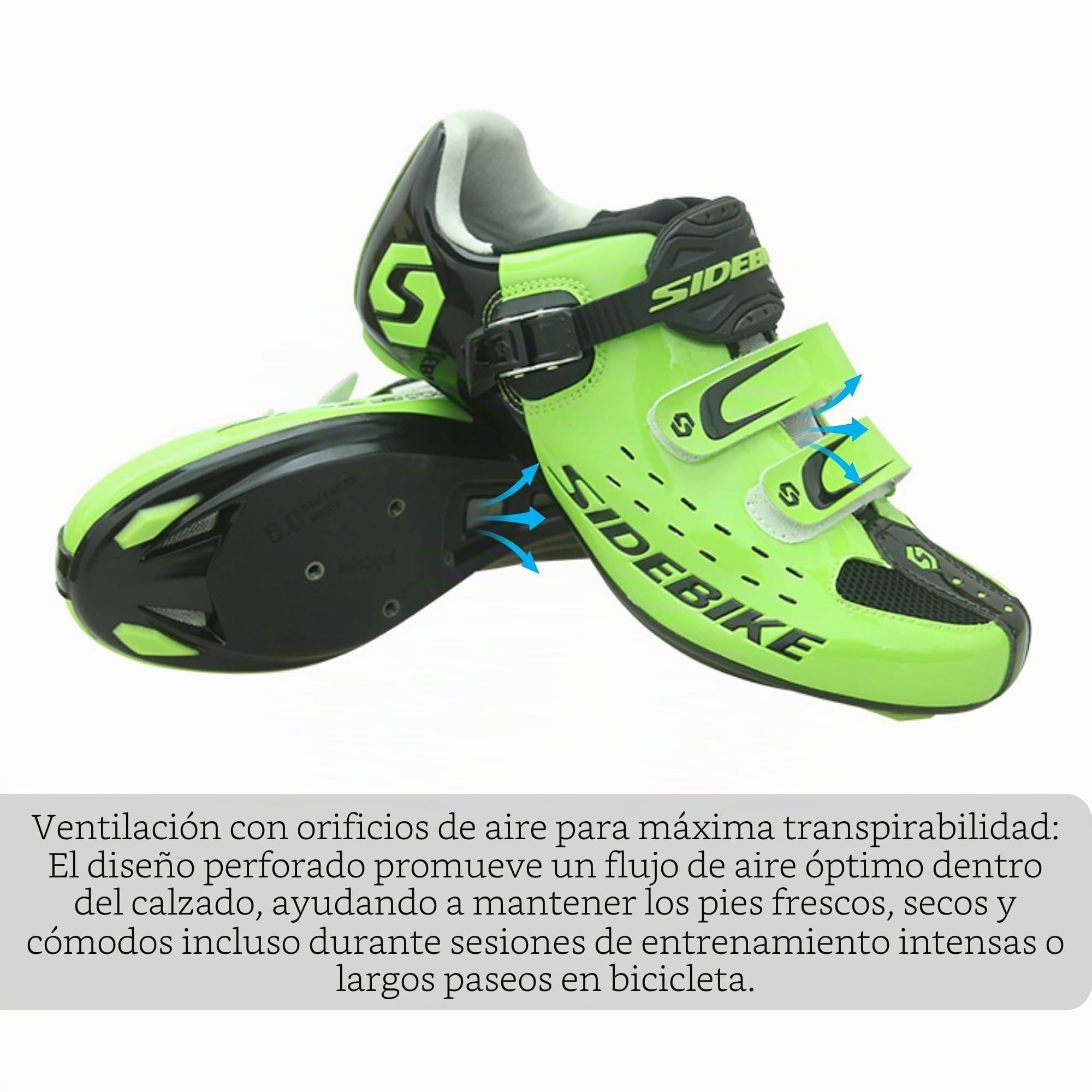 Zapatillas de Ciclismo para Bicicleta de Carretera, Transpirables, para Spinning, Hombre y Mujer