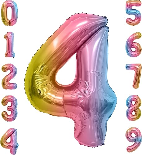 Miniatura 157 de Globo de números de 40 pulgadas, globos de números plateados, globo de número 2, globos de aluminio grandes de cumpleaños, fiesta de cumpleaños