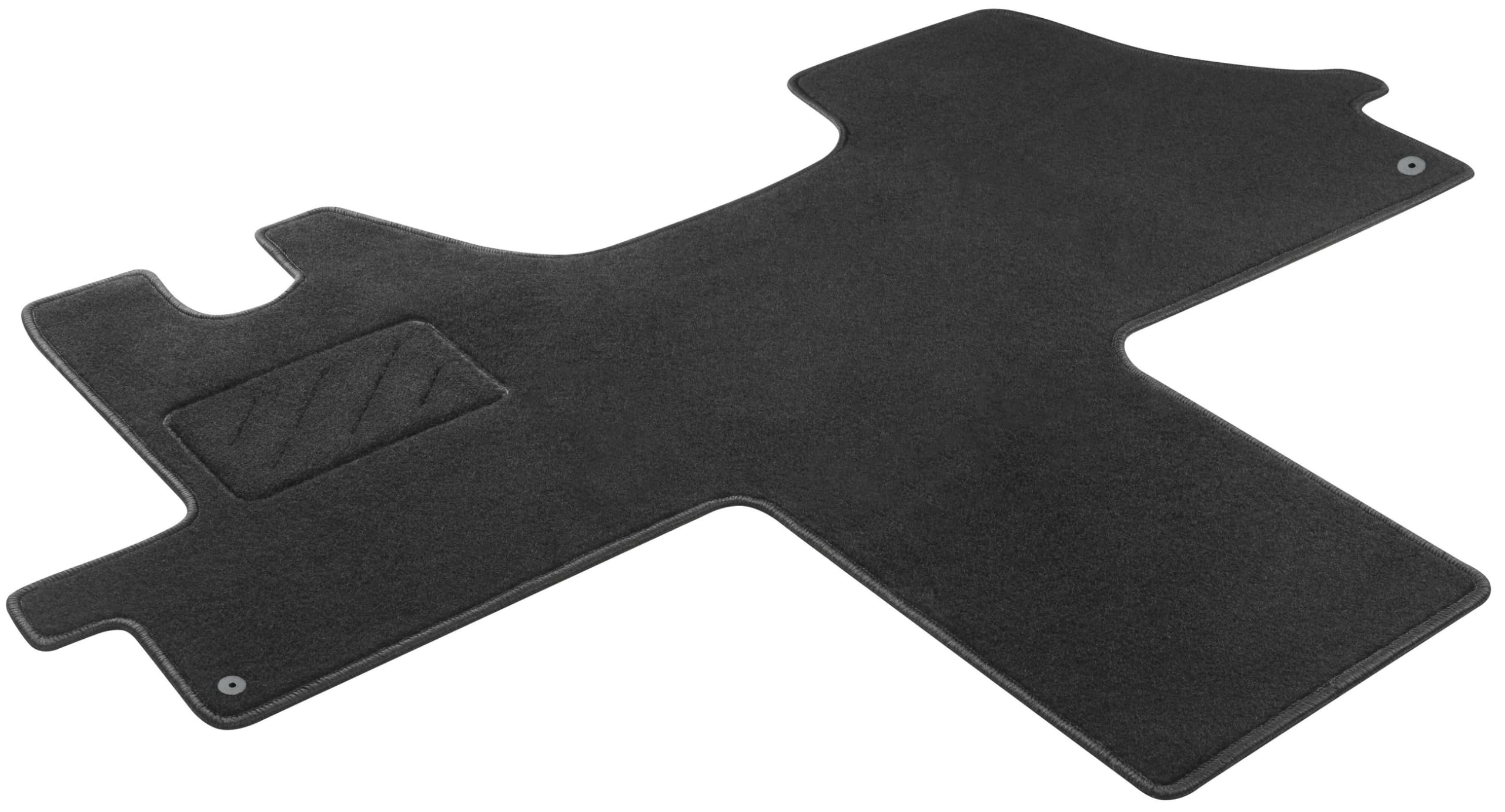 Walser Premium Fussmatten Auto für VW T5 04/2003-08/2015, T6 04/2015-2019, 100% passgenaue Gummimatten Auto - Made in EU, robuste Fußmatten Auto, Auto Fußmatten, Fußmatte Auto