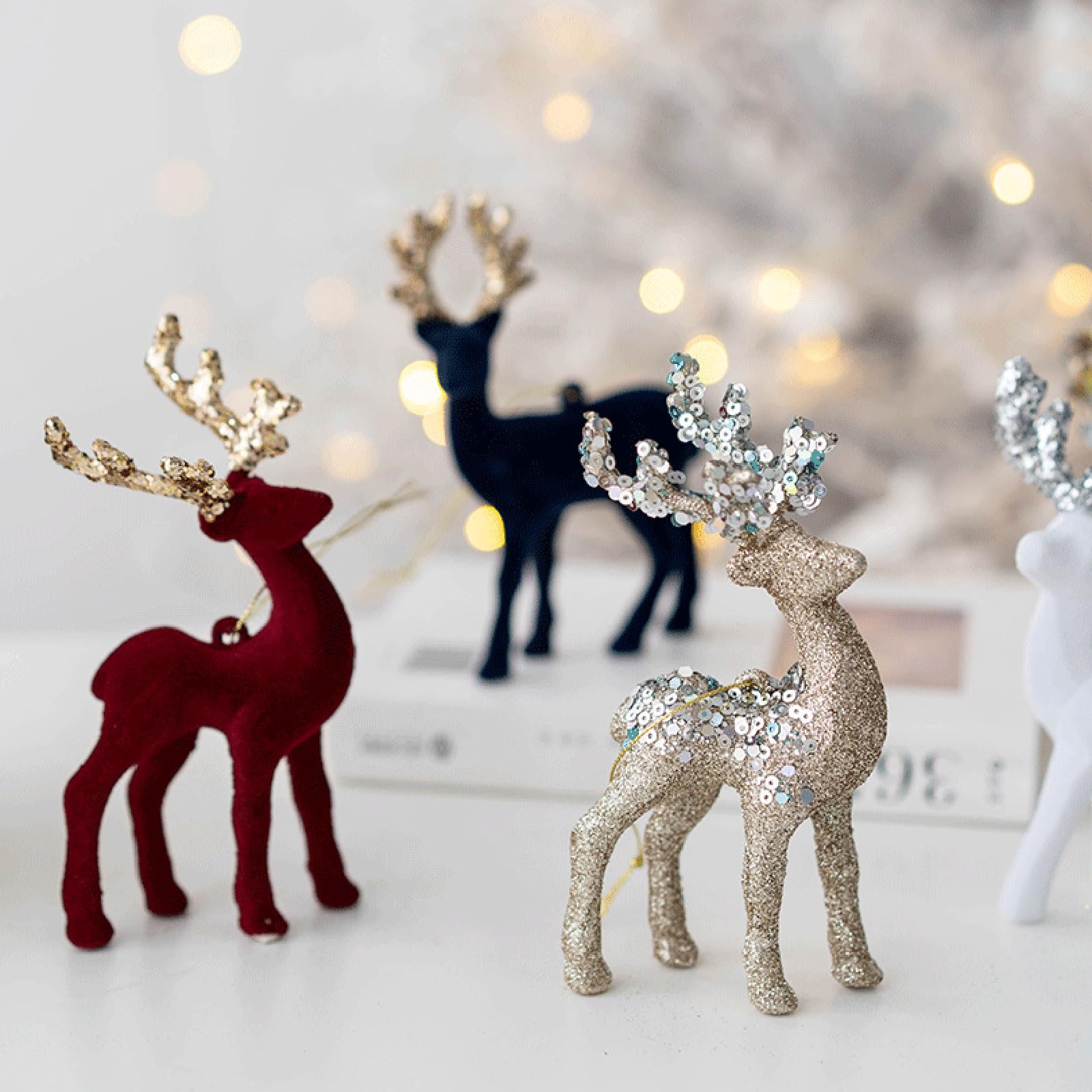 Amazon.co.jp: クリスマスツリーオーナメント スパンコール フ