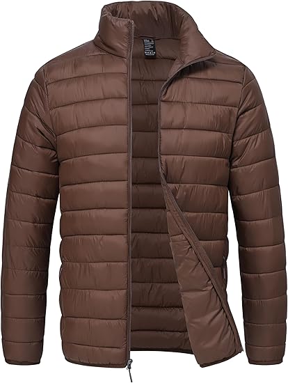 Rapoo Men's Puffer Jackets Lightweight Winter Jackets Coats Water Resistant Windproof Insulated