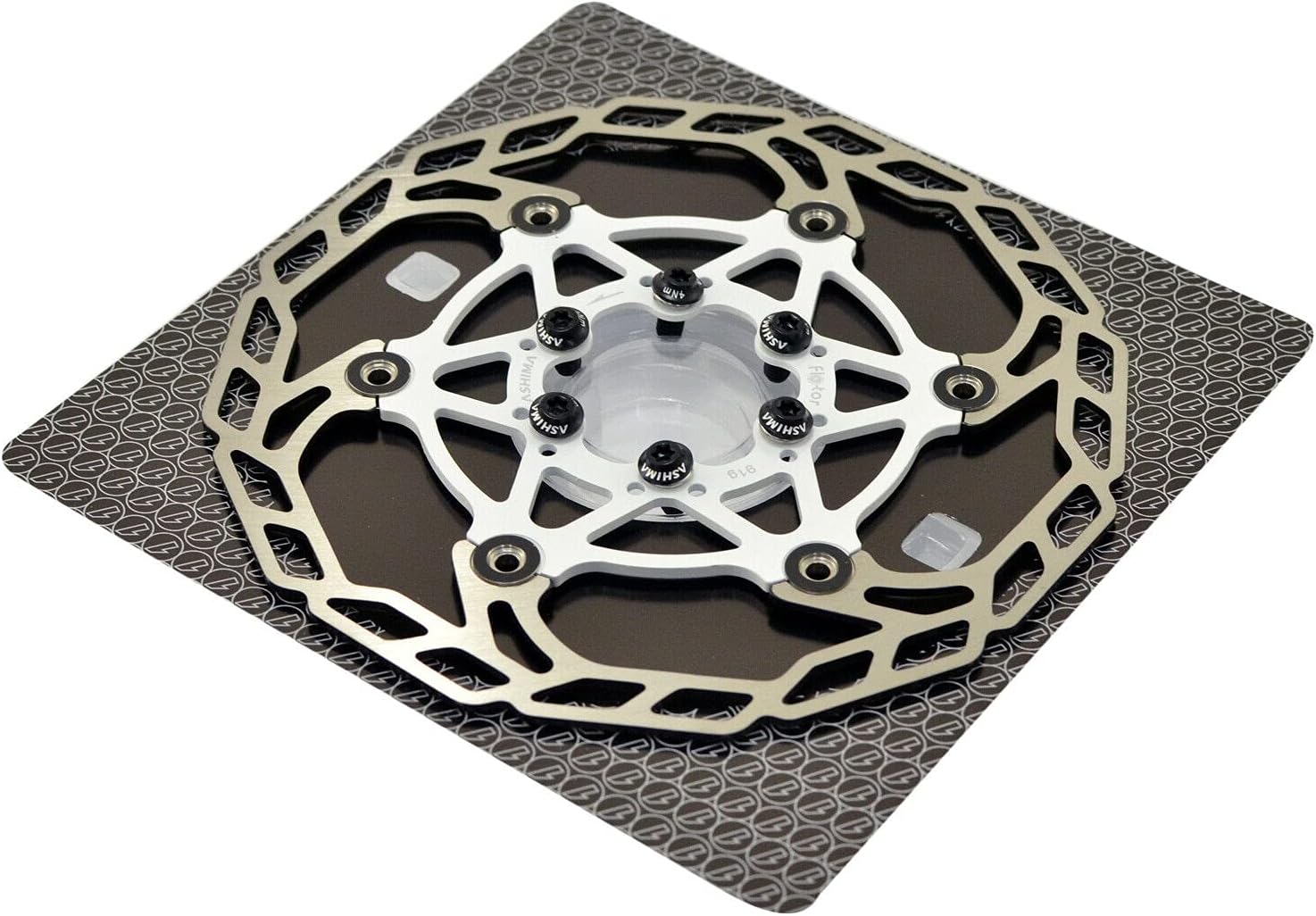 ASHIMA-LTD Flo-Tor ARF-3 Disc Flotor Rotor 6-Bolt, 160mm, 2PCS, White, AS2384