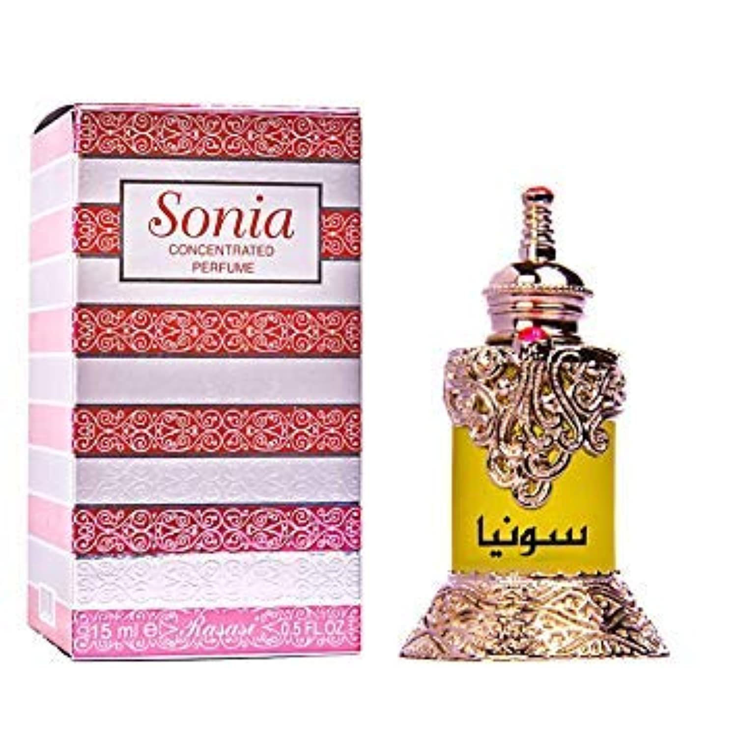 RASASI Sonia Concentrated Perfume Oil, 0.5 Ounce (Unisex) (Pack of 2)