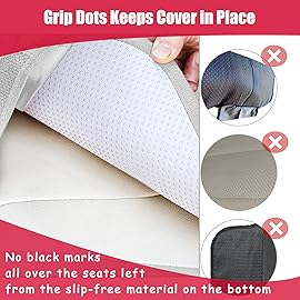 Meolsaek Car Seat Protector, Durable Car Seat Protector for Child, Waterproof Thick Pad Car Seat Cover for Back Seat Protecor (No Imprints)