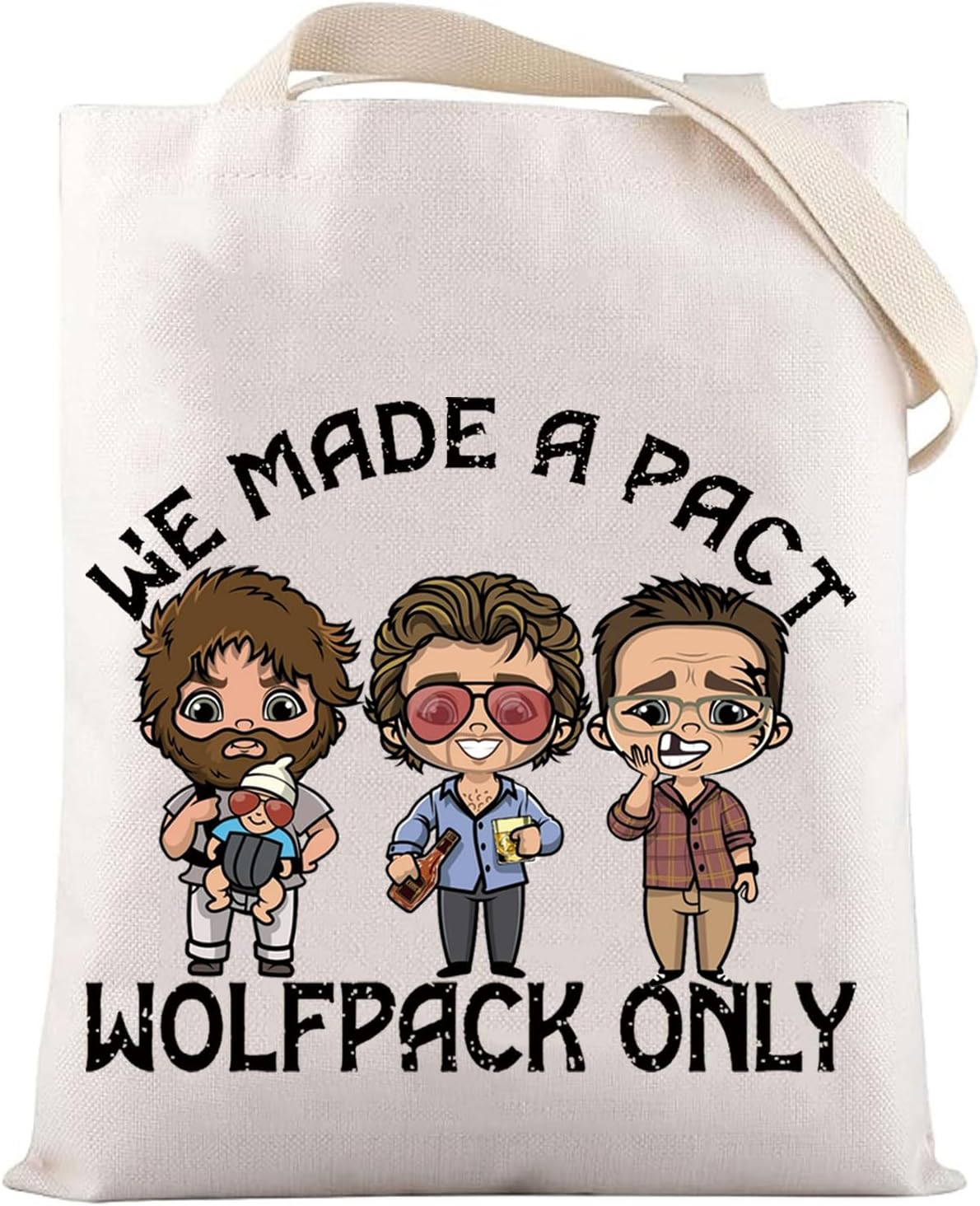 LEVLO Hangover Cosmetic Bag Phil & Stu Fans Gift We Made a Pact Wolf Pack Only Hangover Toiletry Bag (Wolfpack Only T)