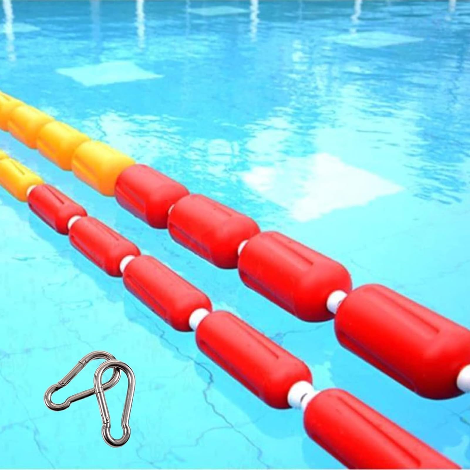 Corde de séparation de sécurité pour piscine élimine le risque de chute en zone profonde
