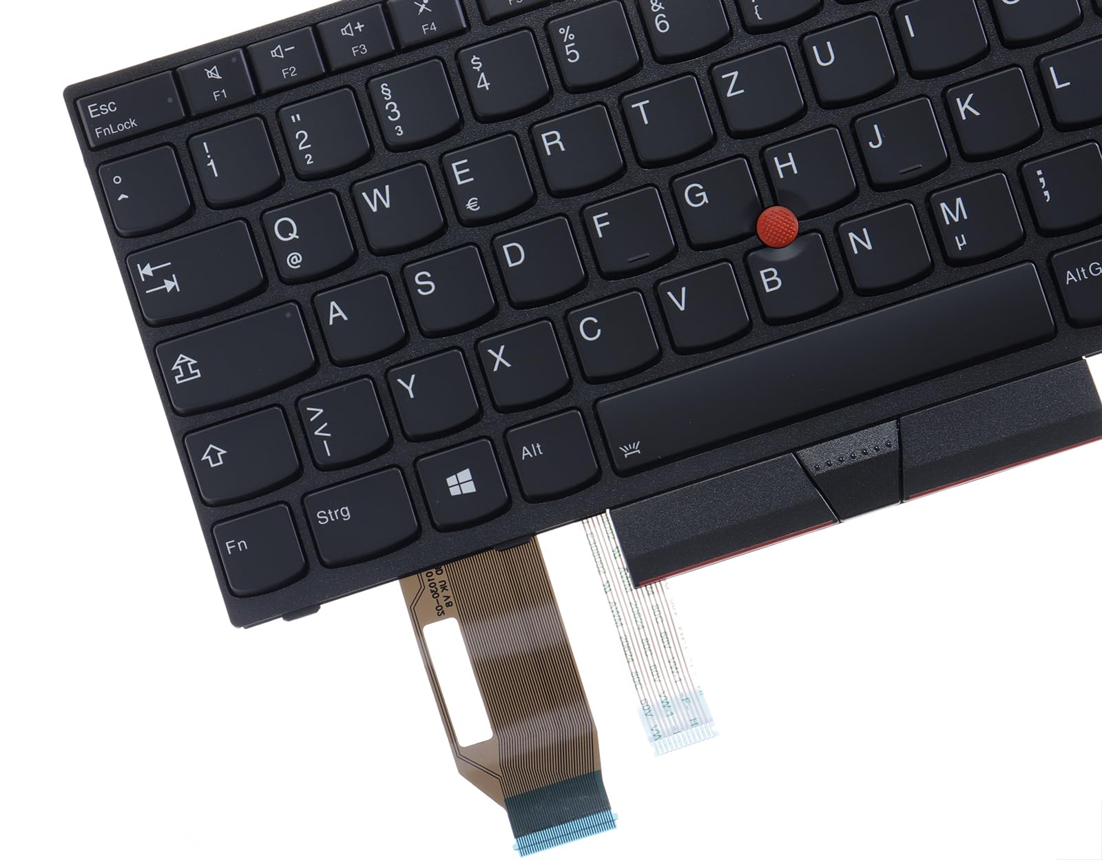 LeFix Orig. Deutsch Tastatur mit Backlight für Lenovo Thinkpad E580 E585 E590 E595|T590 |L580 L590 |P52 P53 P53s,P72 P73|Schwarz