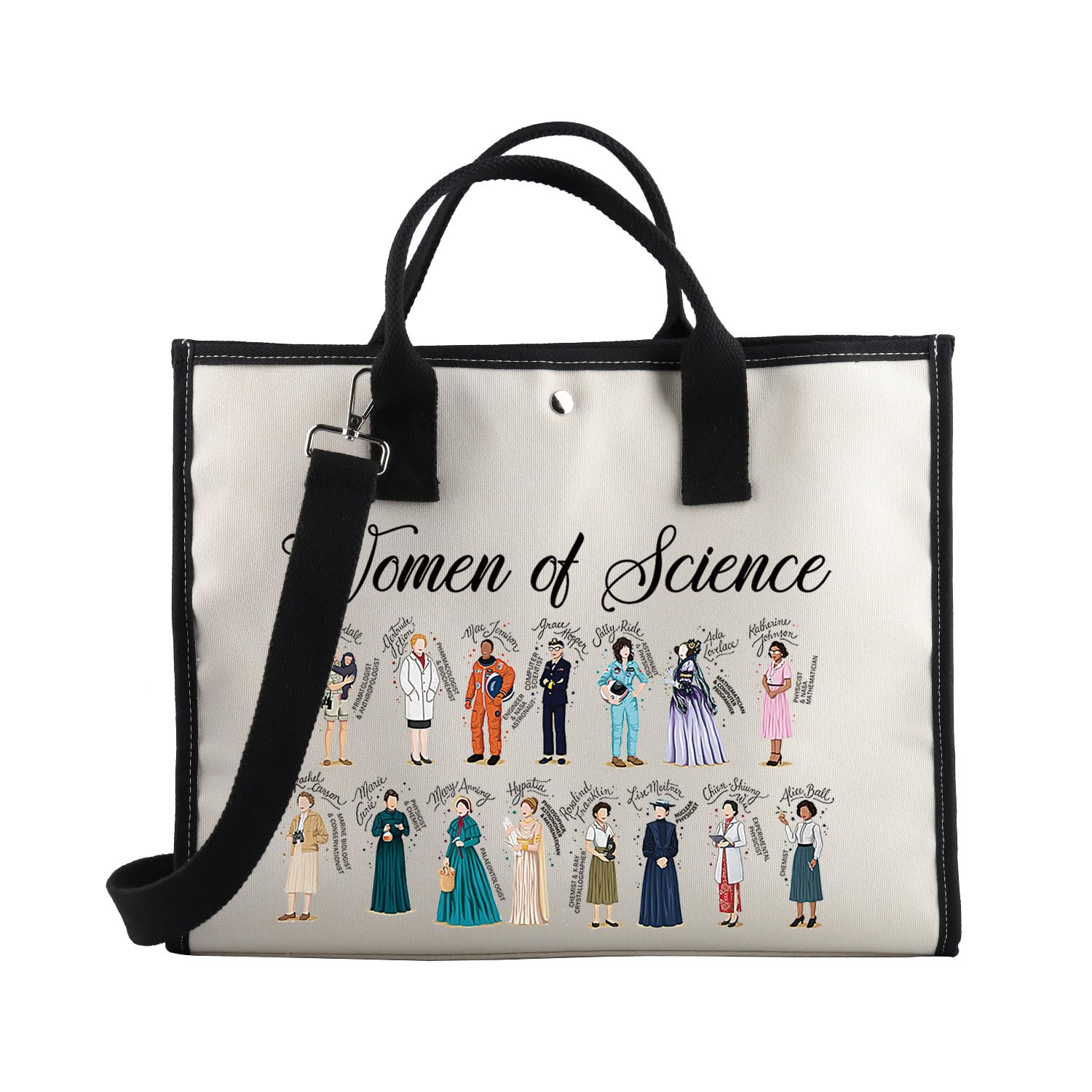 BDPWSS Women Of Science Tote Bag Science Themed Gift Women Empowerment Gift Feminism Gift Scientist Gift STEM Teacher Bag