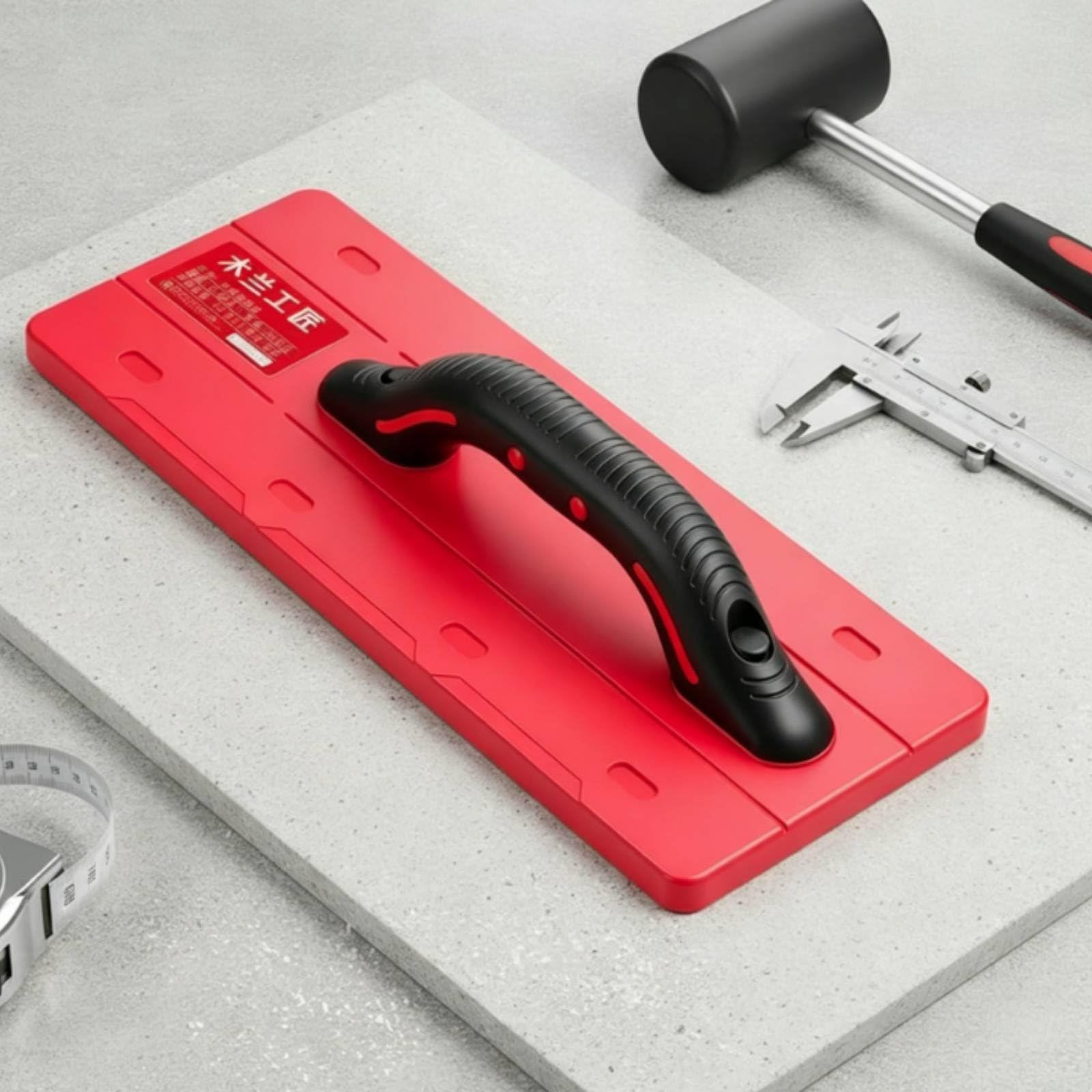 Battipiastrelle Manuale Ampia Superficie di Contatto Frattazzo Battente Piastrelle Resistente All'usura Tampone Posa Piastrelle per Muratori, Cantiere