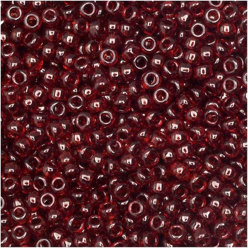 Ruby Gold Luster Miyuki Japanese round rocailles glass seed beads 11/0 Approximately 24 gram 5 inch tube